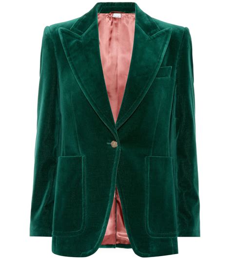 green gucci blazer|gucci ladies blazer.